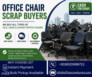 Office Chair Scrap Buyers and Used Office Chair Removal Services in Mumbai